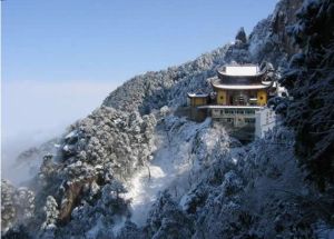 九華山雪景