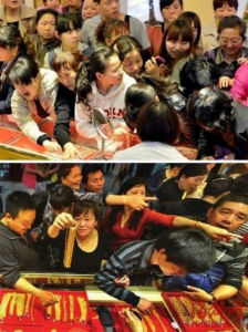 中國大媽的搶金風潮