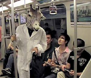 （圖）捷運行為藝術