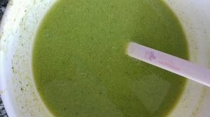 菠菜米糊 菠菜米糊