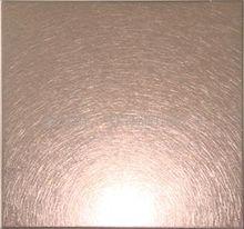 彩色不鏽鋼玫瑰金色和紋板