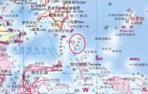 塔勞群島，位於菲律賓棉蘭老島之南