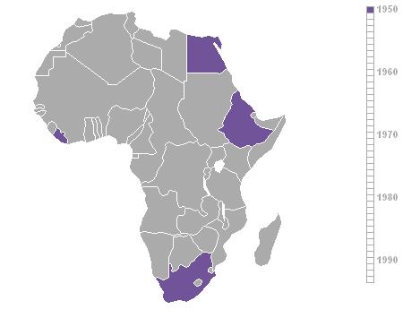 非洲國家獨立圖