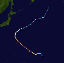 超強颱風艾莎尼 路徑圖