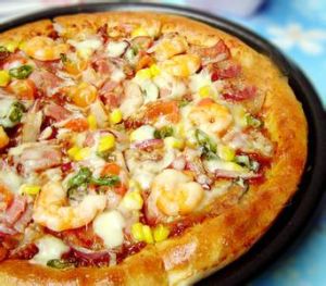 培根鮮蝦批薩 培根鮮蝦批薩