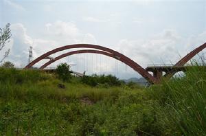 垮坍的武夷山公館大橋
