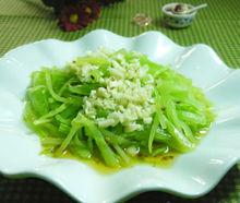 常見涼拌萵筍照片