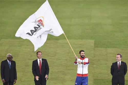 世界田徑錦標賽會旗交接儀式