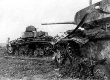 戰場上的坦克殘骸