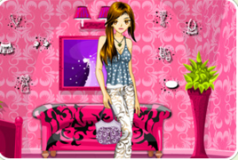 時尚印花連衣裙 時尚印花連衣裙