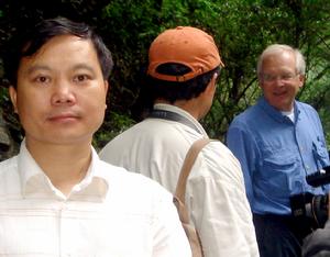 莫雄亮與世界自然遺產專家桑塞爾博士