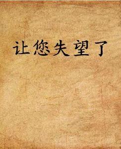 讓您失望了 讓您失望了