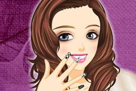 黑色白色美甲設計 黑色白色美甲設計