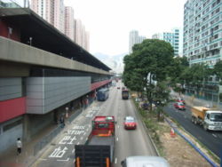 （圖）觀塘道近九龍灣站的一段