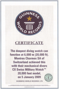 金氏世界紀錄證書