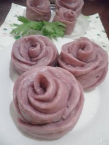 紫薯花饅頭