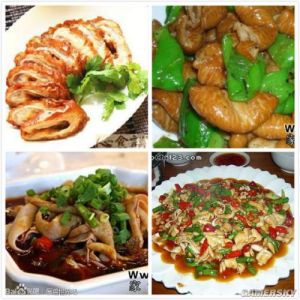 炒青椒鴨腸 炒青椒鴨腸