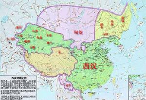 中國漢朝地圖