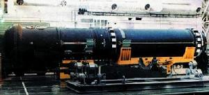 “颱風”級核潛艇上的威力強大的SS-N-20潛對地洲際飛彈