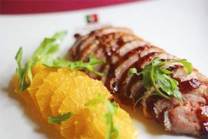 鐵扒鴨胸配黑醋汁 鐵扒鴨胸配黑醋汁