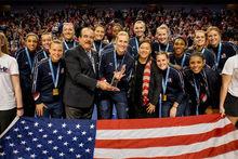 美國女排獲得冠軍