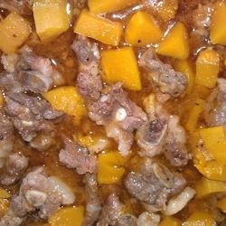 微波南瓜蒸排骨