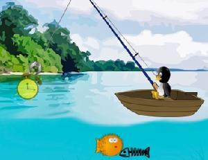 釣魚的企鵝 釣魚的企鵝