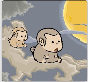 流氓兔的森林朋友－猴父子