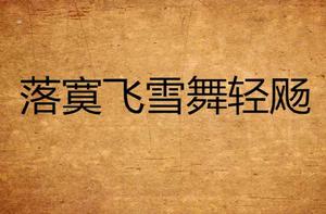 落寞飛雪舞輕颺