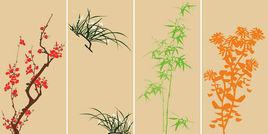 四君子四季風 四君子四季風