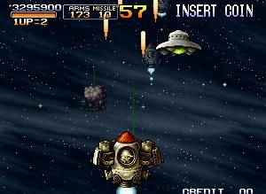 首次出現的縱版飛行射擊關卡