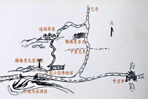 通湖濕地草原旅遊區地理位置