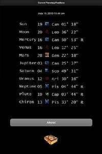 當前行星的位置 當前行星的位置