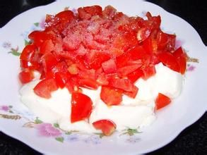 西紅柿拌豆腐 西紅柿拌豆腐