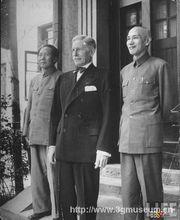 赫爾利和毛、蔣