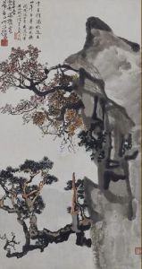 徐悲鴻晚秋棲霞圖軸 徐悲鴻晚秋棲霞圖軸