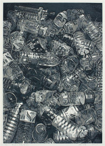 《器皿——灰色記憶》 木版 55cm×80cm   2010年