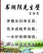 書湖陰先生壁 書湖陰先生壁