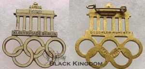1936年奧運會博蘭登堡門紀念翻領章