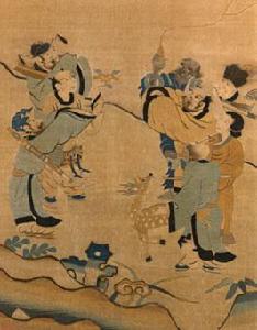 緙絲八仙圖 緙絲八仙圖