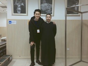 王文濤（左）與付義琳