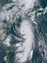 颱風派比安 衛星雲圖