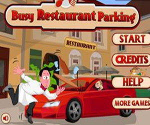 繁忙的餐廳停車 繁忙的餐廳停車