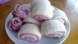 紫薯花捲