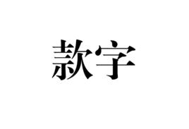 款字 款字