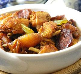 臘腸燉雞 臘腸燉雞