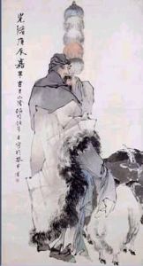 清任頤蘇武牧羊圖軸 清任頤蘇武牧羊圖軸