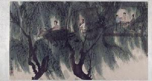 王維渭城曲詩意圖 王維渭城曲詩意圖