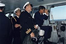 1962年甘迺迪登艦檢閱