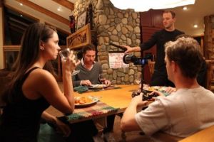 《不安的心》拍攝現場